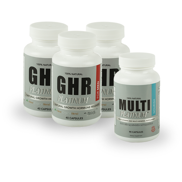 MF WF 3 BOTTLES OF GHR PLATINUM for Men and Women