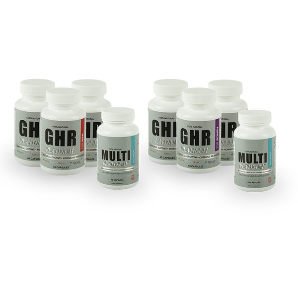 MF WF 3 BOTTLES OF GHR PLATINUM for Men and Women